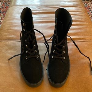Stuart Weitzman Black Suede Boots
